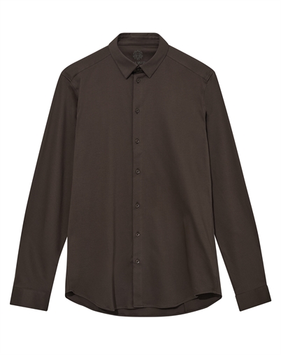 Mos Mosh Gallery - MMGMarco Jersey Hemd - Chocolate Brown